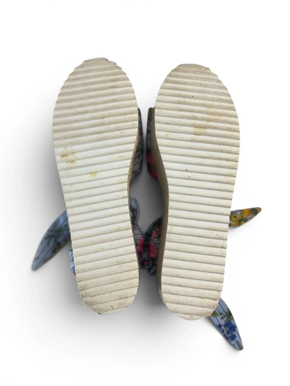ZARA Women Tied Floral Raffia Platforms Shoes Size US 10/ EU 40